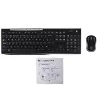 在飛比找Yahoo!奇摩拍賣優惠-羅技logitech鍵鼠套裝 MK275光電滑鼠鍵盤八個熱鍵