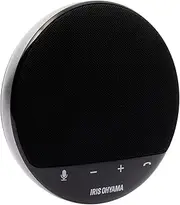 Iris Ohyama CMS-101-B Speakerphone, Conference Microphone, Bluetooth Compatible, 6 Hours of Continuous Use, Supports Group Mode, USB-C Connection, Online Meetings, Telework, Home, Conference System,