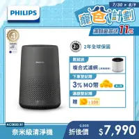 在飛比找momo購物網優惠-【Philips 飛利浦】奈米級空氣清淨機★適用8-9坪(A