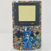 Mega Man Gameboy Color diy handheld housing shell nintendo gbc backlit ips