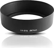 Ares Foto® 67mm Screw in Lens Hood. for Lenses with Focal Length 35mm and Larger. Compatible with Canon Sony Nikon Fujifilm Olympus Pentax Leica Samsung Panasonic Tamron Sigma