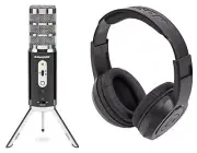 Samson Satellite Recording USB/iOS Microphone Computer Streaming Mic+Headphones