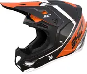 Shot Core Fast Motocross Helmet, black-orange, Size S for Men Black Orange