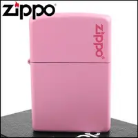在飛比找PChome24h購物優惠-【ZIPPO】美系~LOGO字樣打火機~Pink Matte