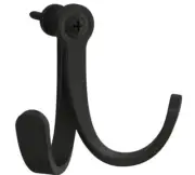 Liberty Rustic Farmhouse 3 In. Flat Black Double Prong Hook B43198-FB-CP (8) New