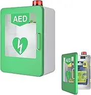 Wall-Mounted Cardiac Defibrillation Alarm Box, AED Defibrillator Wall Cabinet with Light and Alarm - Cardiac Defibrillation Alarm Box-Protective Storage Unit for Home Office Hospital Public Places