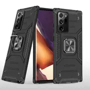 MCC Shockproof Samsung Galaxy Note20 Ultra 5G Heavy Duty Case Cover Ring [Black]