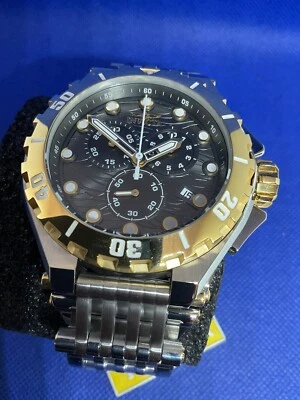 Invicta Masterpiece Sil/Gold mod 44962 men’s wristwatch