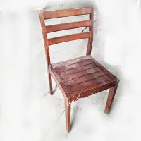 在飛比找Yahoo!奇摩拍賣優惠-高雄 二手 椅子 餐椅 實木椅 學生椅 課桌椅 寫字 吃飯 