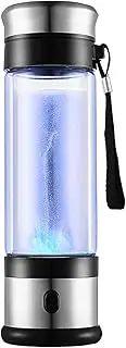 Hydrogen-Rich Water Bottle Portable Hydrogen Water Generator 1 Minute Make Hydrogen Concentration Up to 1000 PPB Anti-Oxidation Anti-Aging for Improve Alkaline Water Quality 350 Ml