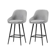 Artiss Bar Stools Upholstered Stool set of 2