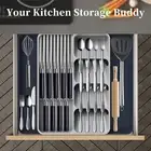 Cutlery Drawer Divider Expandable Organizer Storage Box Capacity