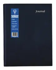Collins Vanessa A4 Short lined Journal Notebook Black