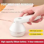 Electric Lint Remover Rechargeable 2-in-1 Lint Shaver USB Charge Portable Lint Remover Fabric Lint Shaver for Clothes Bedding Carpet