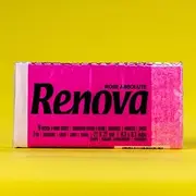 Renova Pocket Tissues Red Label Pink Aroma Rose – 6 BOOKLETS – [Pack of 20]