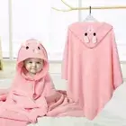 Hooded Baby Bath Towels Coral Velvet Toddler Bathrobe Toddler Baby