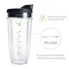 1/2 Pack 24OZ Replacement + Cup Sip and Seal Lid for Ninja Nutri Auto IQ Blender