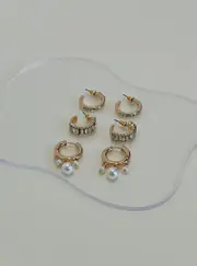 Kern Earring Pack Gold