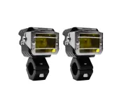 KKmoon 2Pcs Motorcycle Spotlight Front LED Driving Lights 9000LM 90W 6000K Headlight 4 Mode High Low Beam