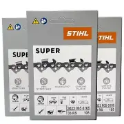 33RS 105 DL 3 pcs x STIHL 3/8″ 1.3 mm Chain for 32"/80 cm bar OEM 3623 005 0105