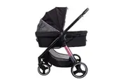 Ibiyaya Retro Luxe Pet Stroller for Cats & Dogs, Prism Black