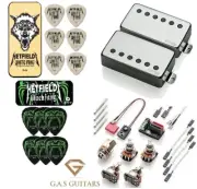 EMG F-JH Set James Hetfield Brushed Chrome Floyd Space Short Pot 12 PICKS 2 TINS