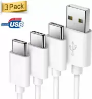 For Oculus Quest Link Cable USB C Charger Cable Adapter White 3 Packs Long Cable