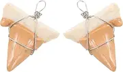 Milisten 2pcs Shark Tooth Pendant Necklace Jewelry Unique and Design present for Friends and Family for Outdoor Activities Like Rafting and Sailing