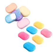 200 Sheets 10 Boxes Disposable Hand Washing Cleaning Paper Soap Flakes Mini B...