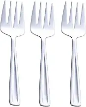 GoGeiLi Stainless Steel Large Serving Fork Set, 9.5-inch Big Serving Fork for Party, Banquet, Buffet, Dishwasher Safe, Set of 3