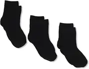 [Jefferies Socks] Little Boys' Rib Crew Socks (Pack of 3)