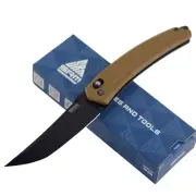 SRM 9211 Ambi Lock Folding Pocket Knife Brown G10 Handle