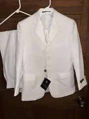 NOS Soprano Junior White Tuxedo Jacket & Pants Size 12/14