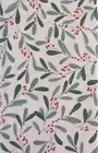 Sprigs of Mistletoe with Red Berries Vinyl Flannel Back Tablecloth Var Sizes