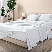 (Queen, White) - 100% Cotton Velvet Flannel Sheet Set - Extra Soft Heavyweight - Double Brushed Flannel - Deep Pocket (Queen, White)