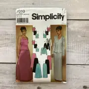 Simplicity 7010 Sewing Pattern Formal Eveningwear Wedding Misses Size 6-12 UNCUT