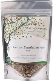 HEALING CONCEPTS Organic Dandelion Root Raw 50g