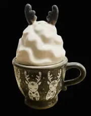 reindeer hot cocoa salt & pepper shakers nwot