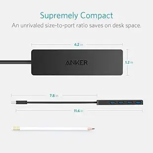 【竭力萊姆】全新  Anker 4-Port Ultra Slim USB 3.0 Data Hub 四孔