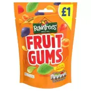 Rowntree Fruit Gums Variety Pack 6 x 4.23 Ounce Chewy Sweets No Artificial Co...