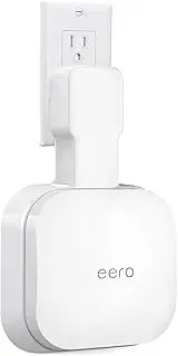 Wall Mount Holder for eero Pro 6e/Pro 6, No Messy Wires, Space Saving, Outlet Wall Stand Bracket Compatible with eero Pro 6e/Pro 6 Mesh Wi-Fi System Extender Router (1 Pack)