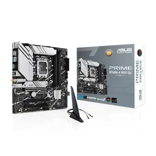 ASUS 華碩 PRIME B760M-A WIFI D4-CSM 主機板 M-ATX LGA1700 註冊四年保固