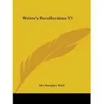 WRITER’S RECOLLECTIONS