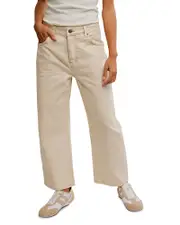 Free People Deep Trance Dropped Boyfriend Jeans in Casual Khaki