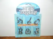 BRAINBOGGERS Set of 6 Puzzles TEST YOUR KNOWLEDGE Toysmith* NEW