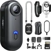 H88 4K Body Cameras with Audio and Video Recording - Waterproof 4K Body Camera, Magnetic and with 360° Clamp, 120 Minutes Battery for Cycling, Walking Animals (4K-64G)