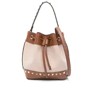 Valentino Garavani Rockstud Drawstring Bucket Bag One size Brown