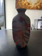 Ceramic Raku Vase Handmade Pottery Home Decor