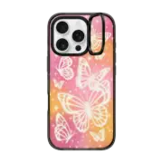 iPhone 16 Pro Impact Ring Stand Case MagSafe Compatible Butterfly Aurora