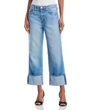 L'Agence Leighton High Rise L'Agence Cuff Stovepipe Jeans in Cristo